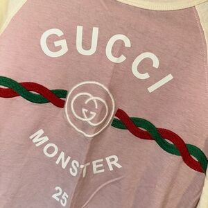 Gucci Kids Pink Monster T-Shirt
